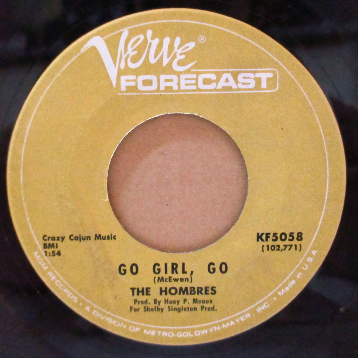 HOMBRES, THE (ザ・ホンブレス)  - Let It All Hang Out / Go Girl, Go (US '67 オリジナル7インチ)「ナゲッツ#12」収録ポップなR&Bガレージ & サーフ・コーラス・ポップ！