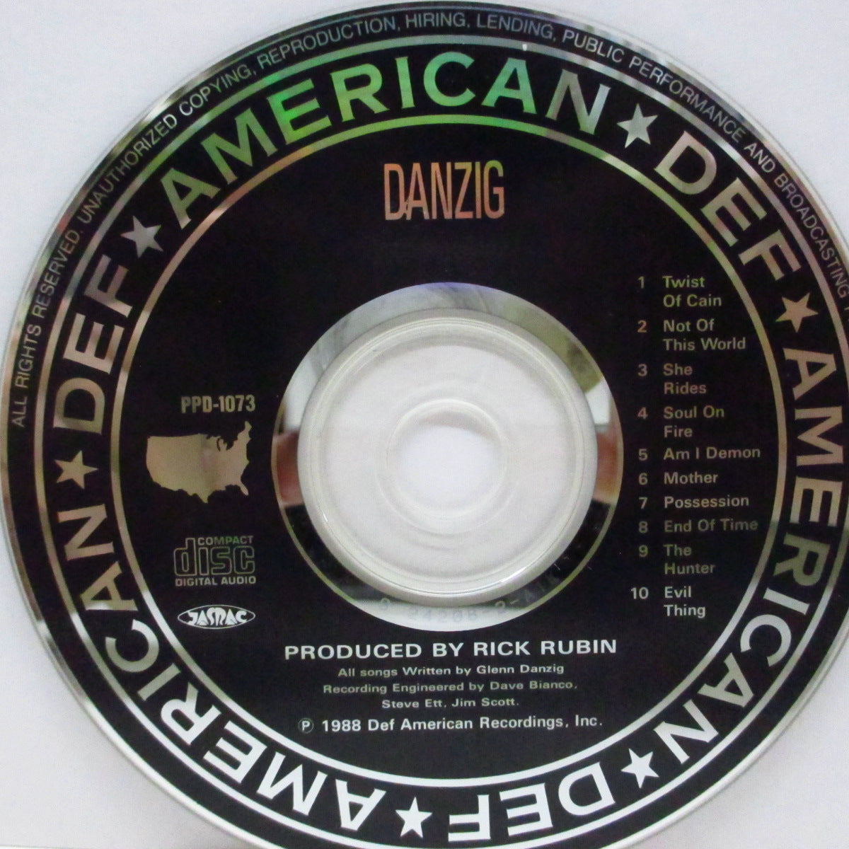 DANZIG (ダンジグ)  - 悪魔のいけにえ [1st] (Japan '89 初回品番オリジナル CD/帯欠) '88年ファースト！
