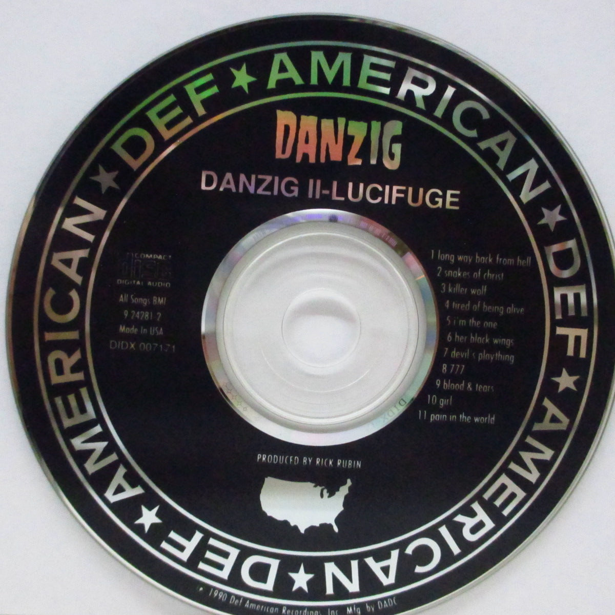 DANZIG (ダンジグ)  - Danzig II-Lucifuge (US '90 初回オリジナル CD）セカンド！