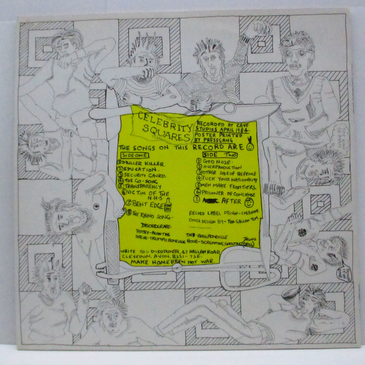DISORDER (ディスオーダー)  - Under The Scalple Blade (UK '84 再発 LP/「黄ロゴ」ジャケ）'84年ファースト！
