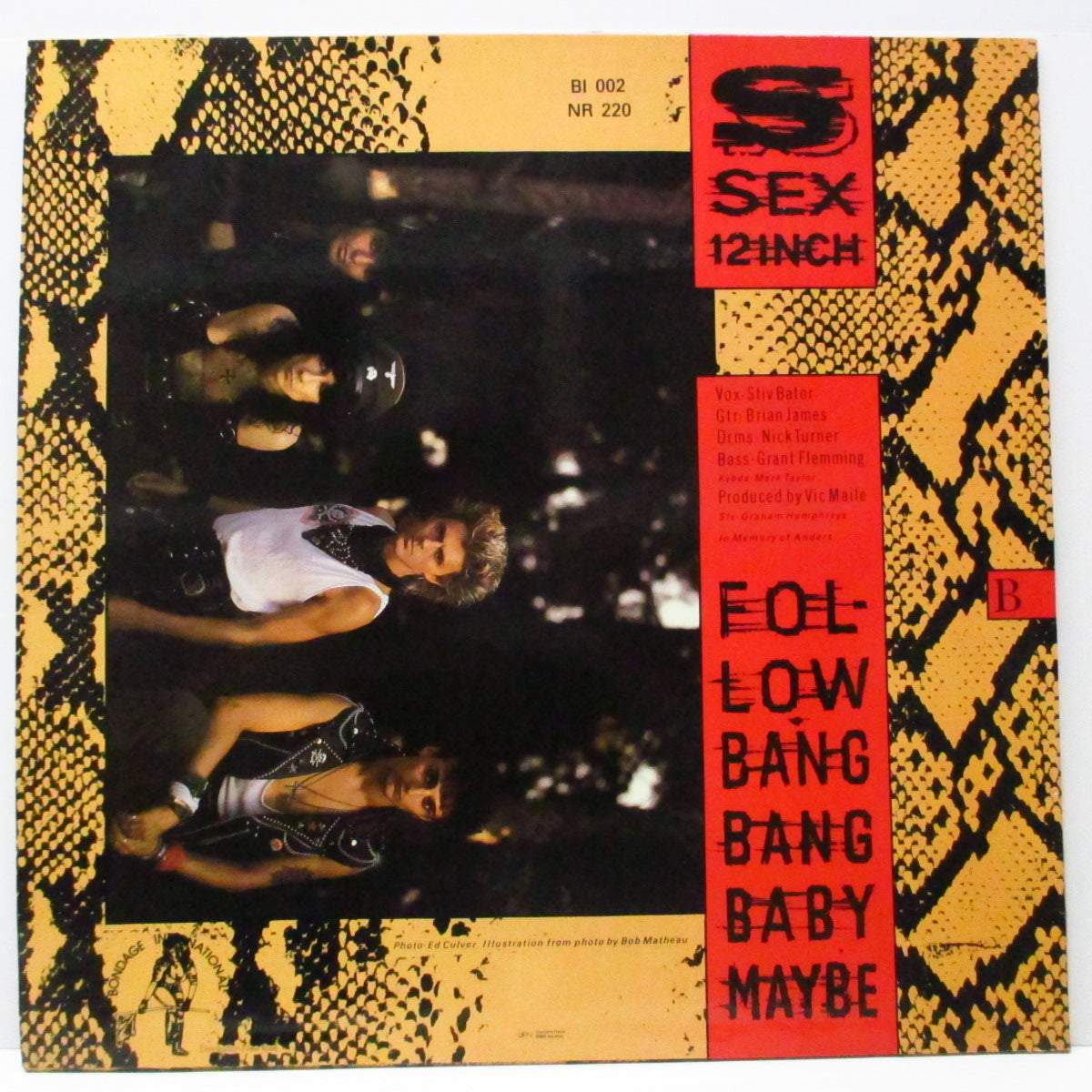 LORDS OF THE NEW CHURCH, THE (ローズ・オブ・ザ・ニュー・チャーチ)  - Psycho Sex 12 Inch (France オリジナル 12")