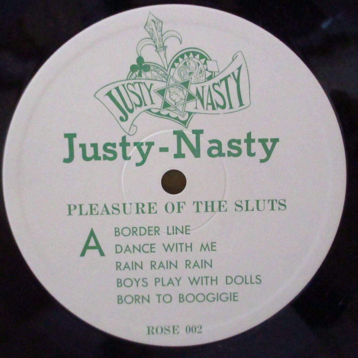 JUSTY-NASTY (ジャスティ・ナスティ)  - Pleasure Of The Sluts (Japan オリジナル LP+インサート/光沢ピンクジャケ) '87年1stアルバム