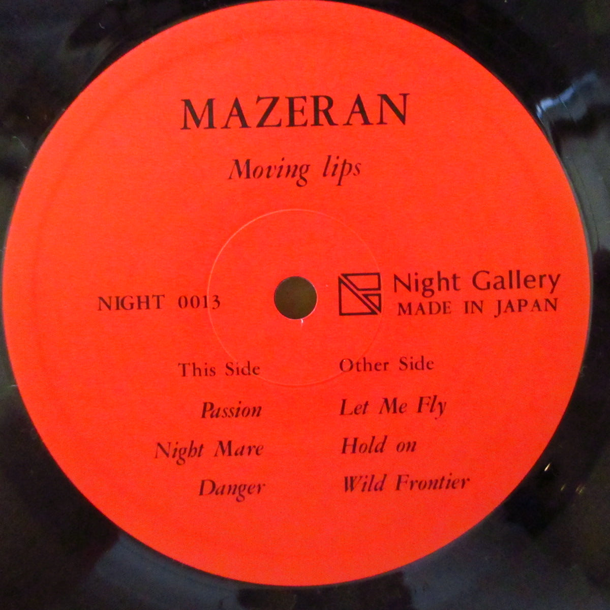 MAZERAN (マゼラン)  - Moving Lips (Japan '87 オリジナル6曲入り 12インチ+インサート)
