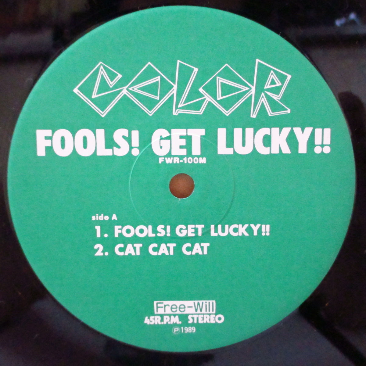 COLOR (カラー)  - Fools! Get Lucky!! (Japan '89 オリジナル6曲入り 12インチ+インサート)