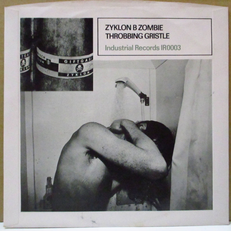 THROBBING GRISTLE (スロッビング・グリッスル)  - United /Zyklon B Zombie (UK '80 限定1,000枚再発モノラル・クリアヴァイナル 7インチ+光沢ジャケ)