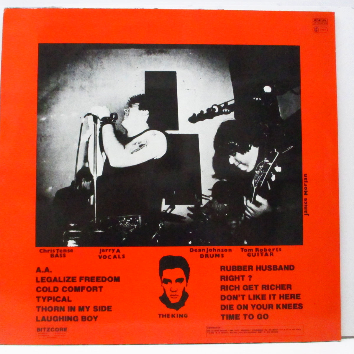 POISON IDEA (ポイズン・アイデア)  - Record Collectors Are Pretentious Assholes (German '89 再発 LP+インナー、「赤ロゴ」ジャケ/EFA 01658）