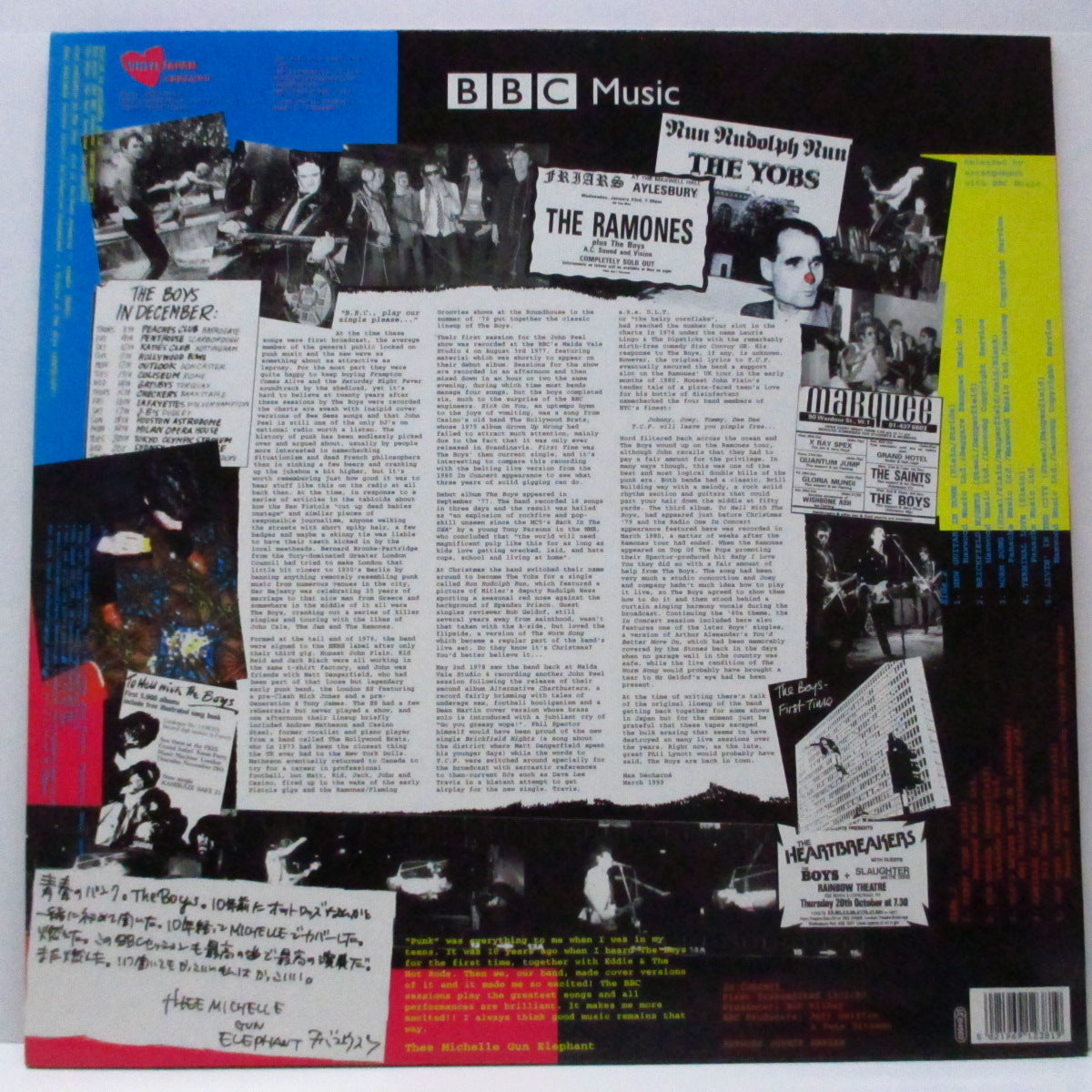 BOYS, THE (ザ・ボーイズ)  - In Concert (UK 2,000枚限定 LP/ステッカー付きジャケ）