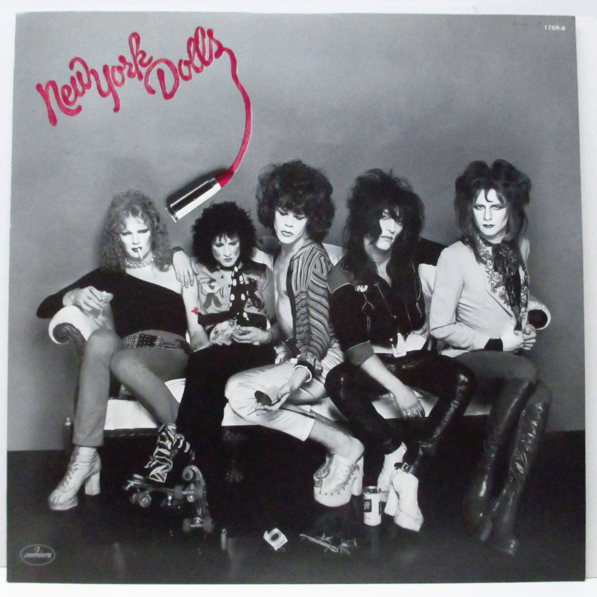 NEW YORK DOLLS (ニュー・ヨーク・ドールズ)  - S.T. [1st] (Japan '79 再発 LP/175R-8 ) 帯欠！