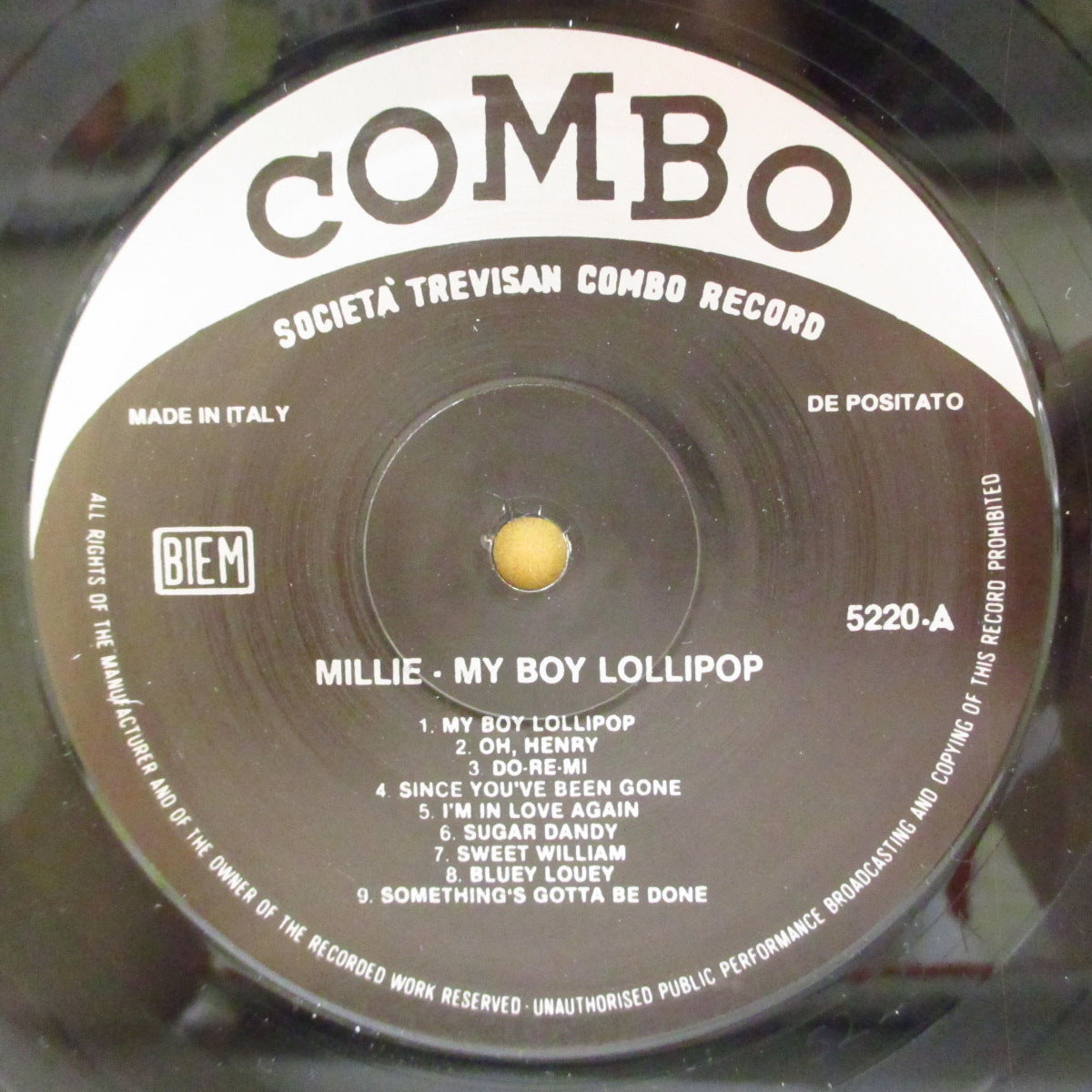 MILLIE (SMALL) (ミリー（スモール）)  - My Boy Lollipop (Italy '90s 限定再発「黒&銀ラベ」 LP) '94年コンピレーション