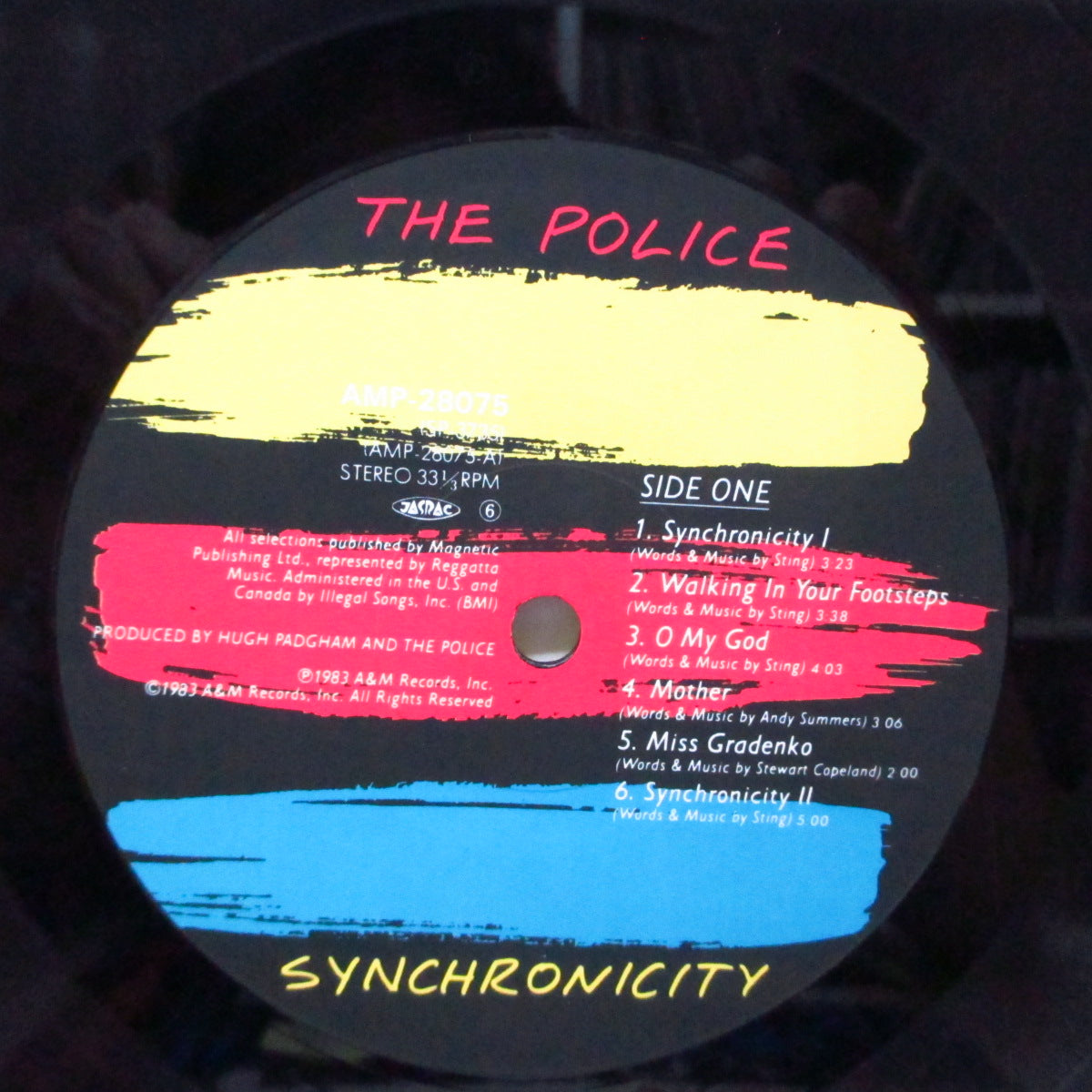 POLICE, THE (ザ ・ポリス)  - Synchronicity (Japan オリジナル LP+帯）'83年5th アルバム！