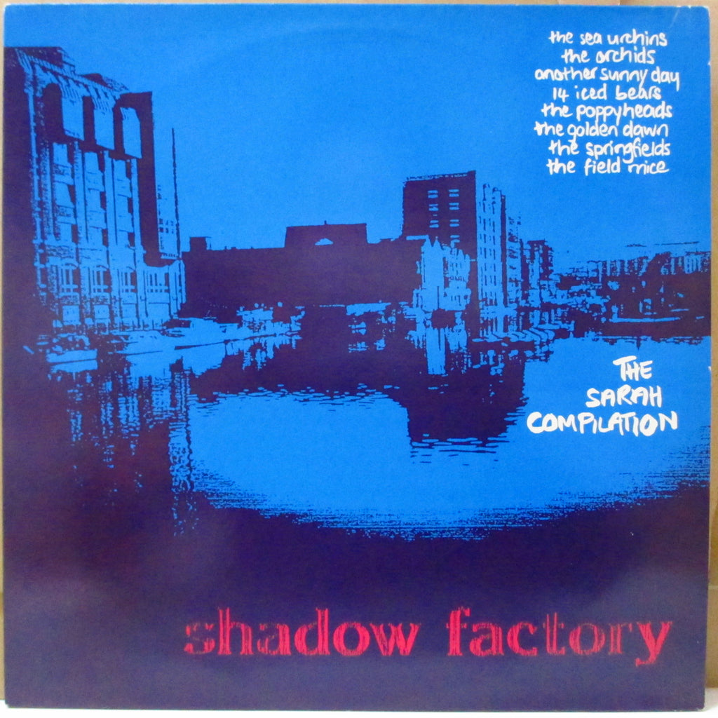 V.A. (英Sarah ネオアコ/インディポップ・コンピ) - Shadow Factory (UK 初回オリジナル「黒ラベ・青ジャケ」LP)