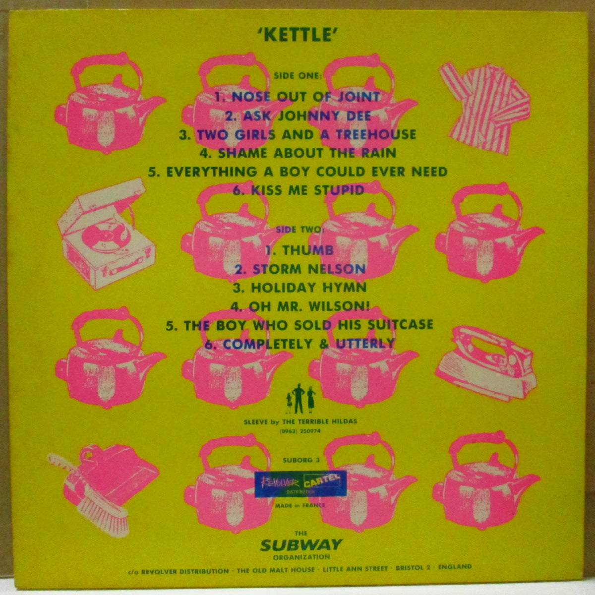 CHESTERFIELDS, THE (ザ・チェスターフィールズ)  - Kettle (UK オリジナル LP+ソフト紙インナー) '87年1stアルバム