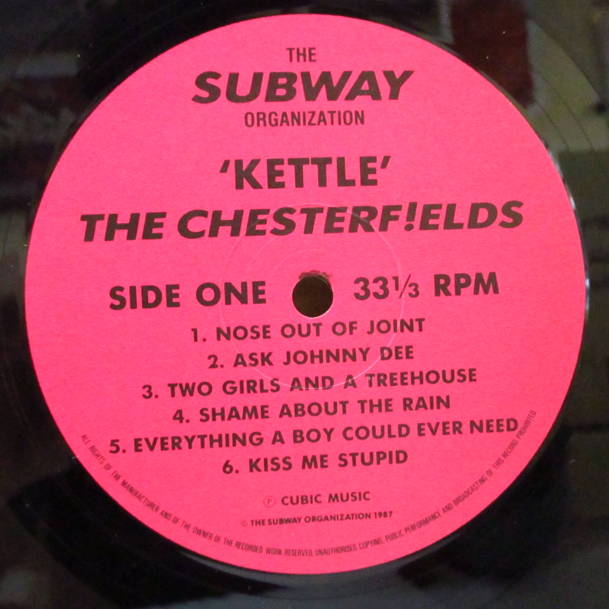 CHESTERFIELDS, THE (ザ・チェスターフィールズ)  - Kettle (UK オリジナル LP+ソフト紙インナー) '87年1stアルバム