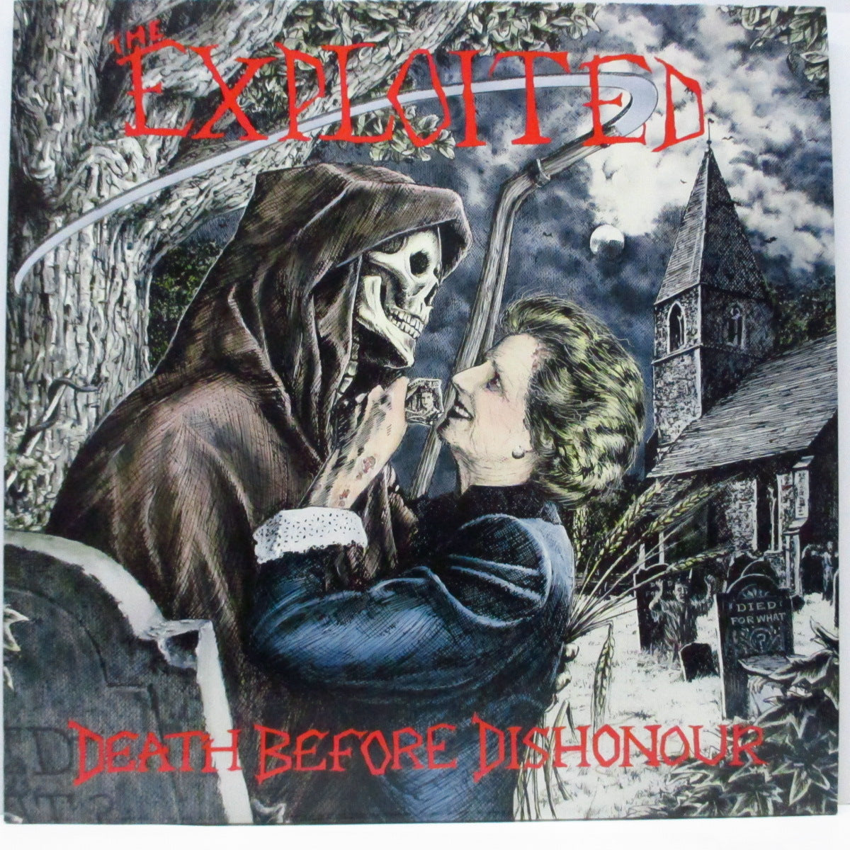 EXPLOITED, THE (ジ・エクスプロイテッド)  - Death Before Dishonour (UK オリジナル LP+インナー）近年稀な美品！