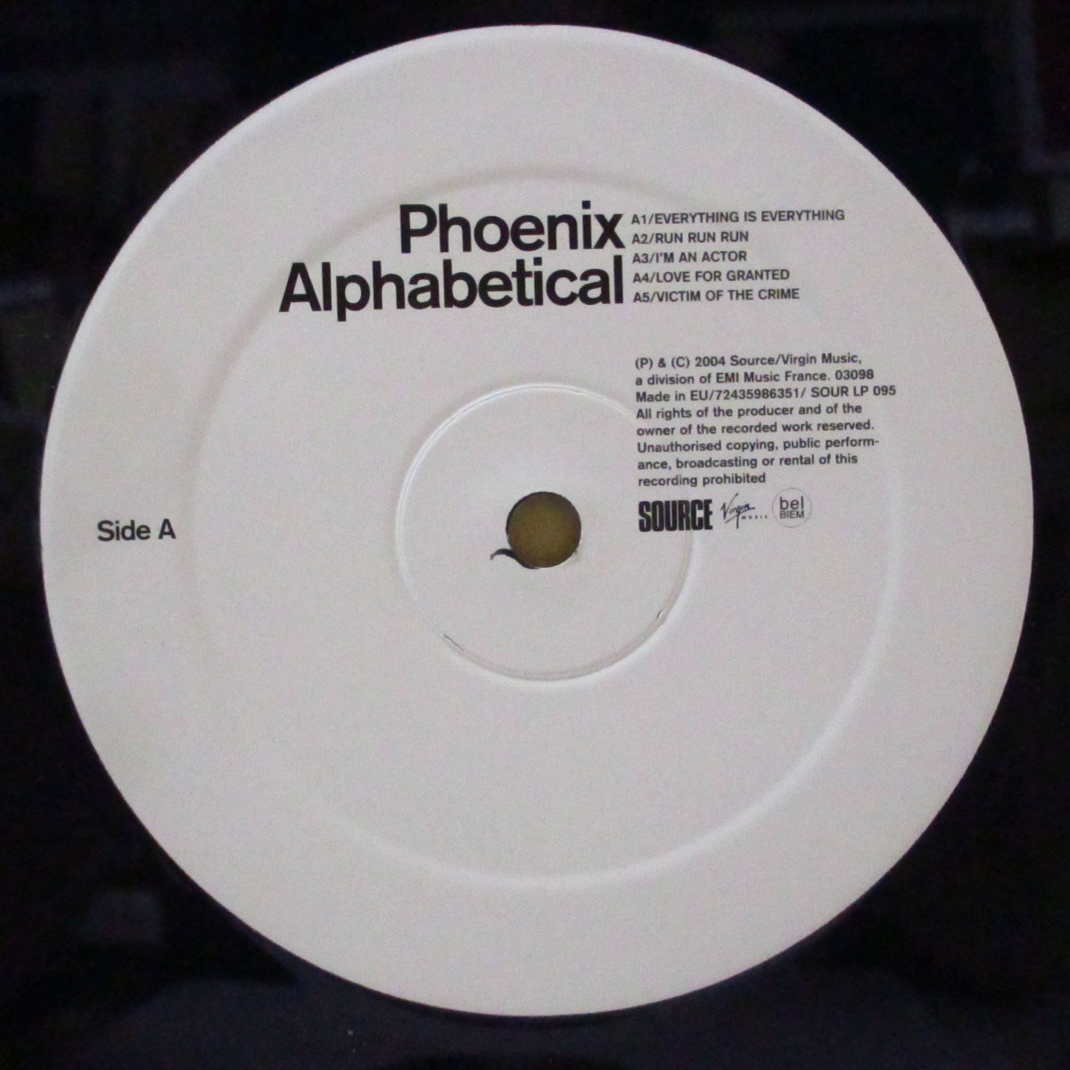 PHOENIX (フェニックス)  - Alphabetical (EU オリジナル LP+固紙インナー) '04年2ndアルバム