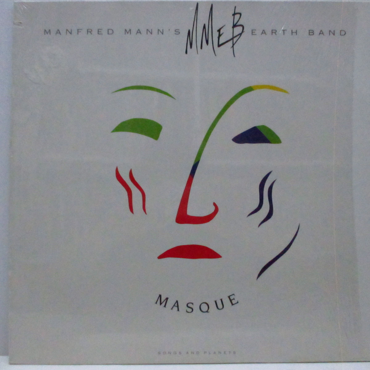 MANFRED MANN'S EARTH BAND (マンフレッド・マンズ・アース・バンド)  - Masque : Songs And Planets (EU オリジナル LP+インナー）'87年13枚目のスタジオアルバム !