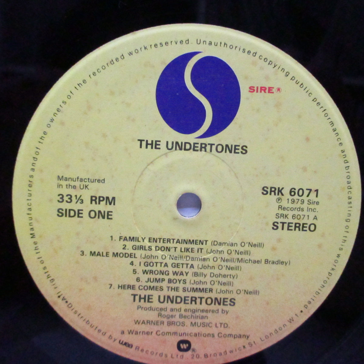 UK盤LPコーティングジャケ◾️THE UNDERTONES アンダートーンズ UNDERTONES, THE (ジ・アンダートーンズ) - S.T. [ 1st ] (UK 初回
