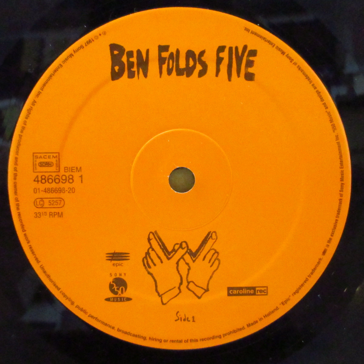 BEN FOLDS FIVE (ベン・フォールズ・ファイヴ)  - Whatever And Ever Amen (EU オリジナル LP+ソフト紙インナー/レアステッカー付き光沢ジャケ) '97年2ndアルバム