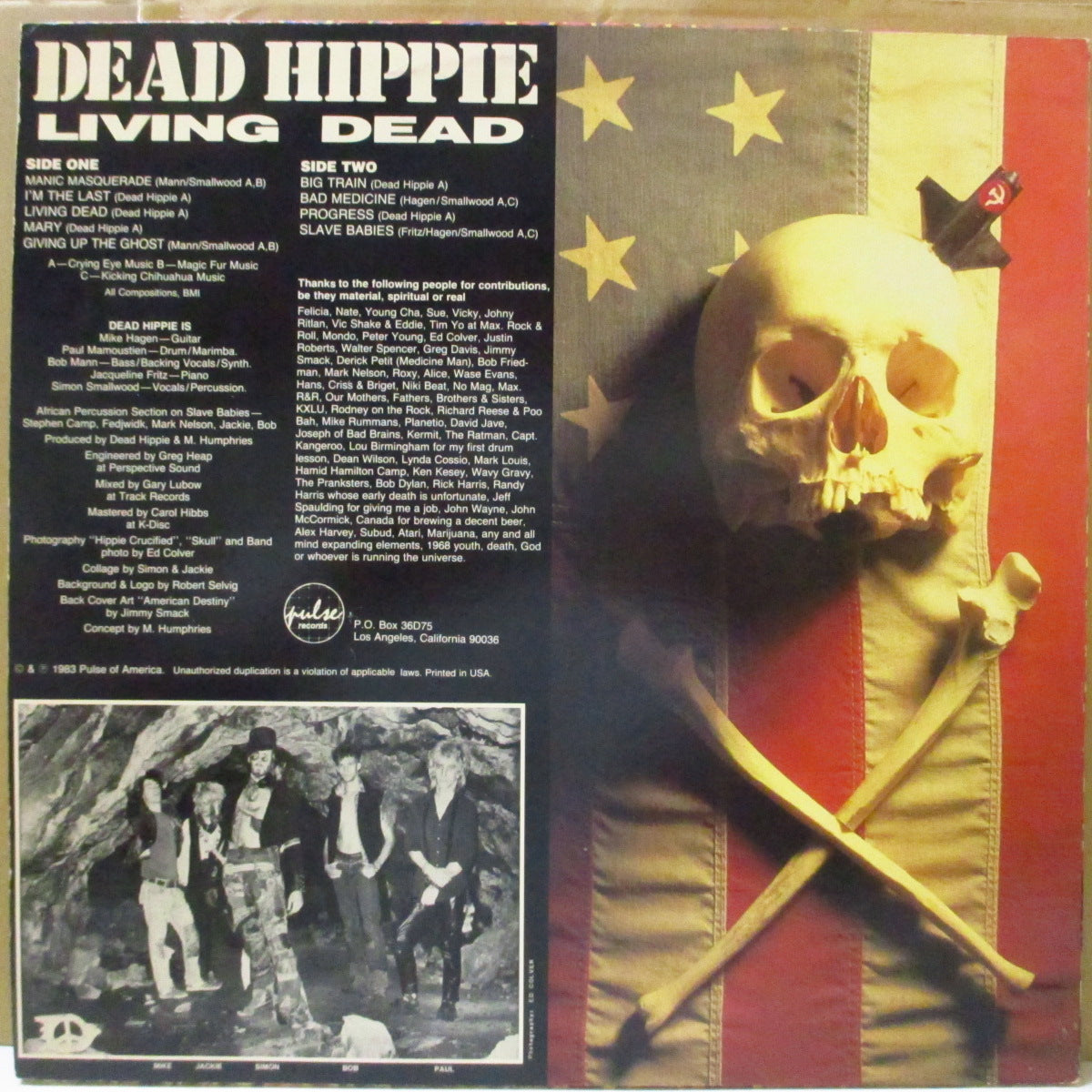 DEAD HIPPIE (デッド・ヒッピー)  - Living Dead (US オリジナル LP) '83年唯一のアルバム