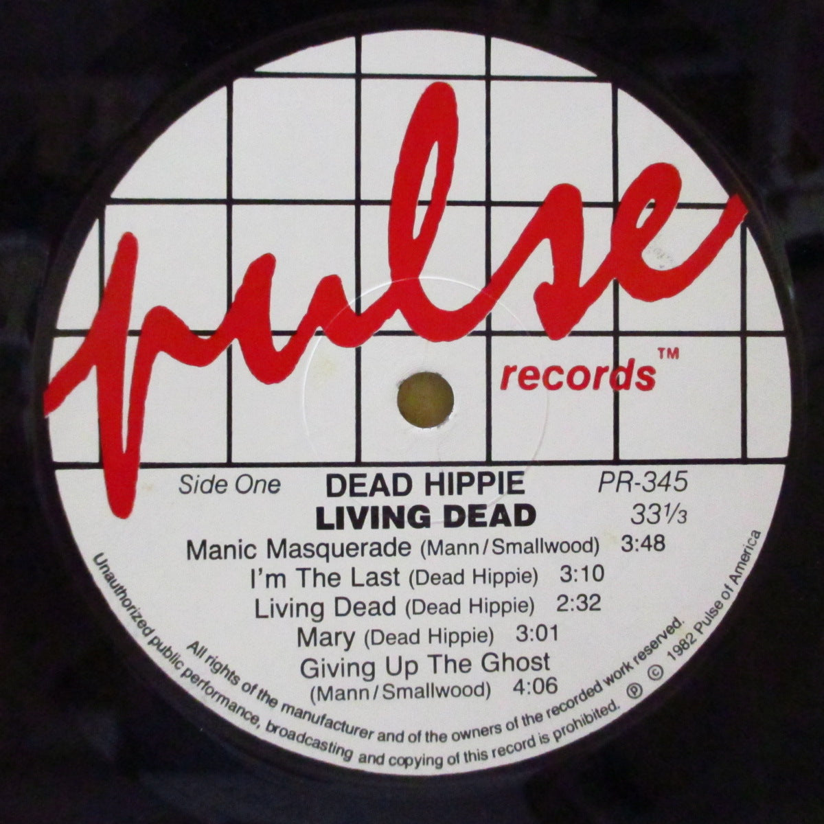 DEAD HIPPIE (デッド・ヒッピー)  - Living Dead (US オリジナル LP) '83年唯一のアルバム