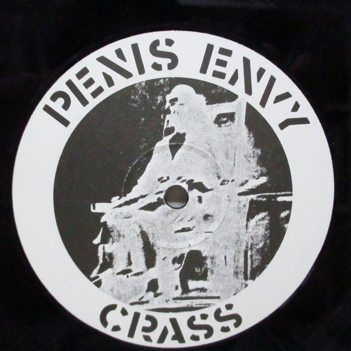 CRASS (クラス)  - Penis Envy (UK 90's 再発「白黒反転ラベ」LP/「No more than」ポスタージャケ）