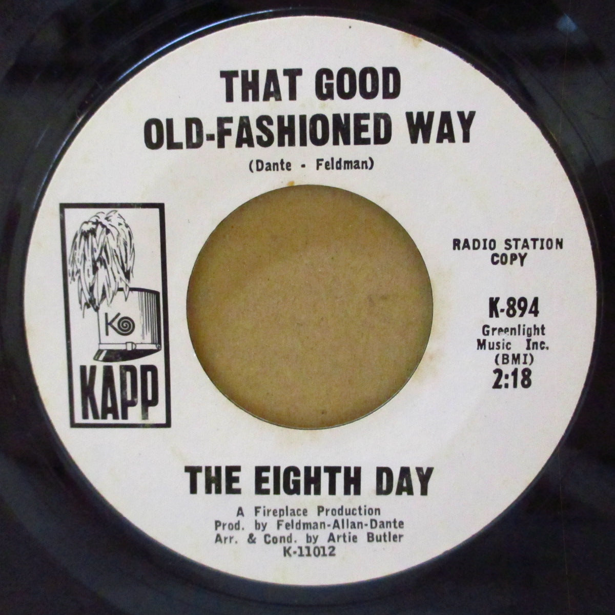 EIGHTH DAY, THE (ザ・エイス・ディ)  - Raining Sunshine (US '68 プロモ・白ラベ7インチ)オハイオ男女混声、 両面サンシャイン・ポップ名曲！