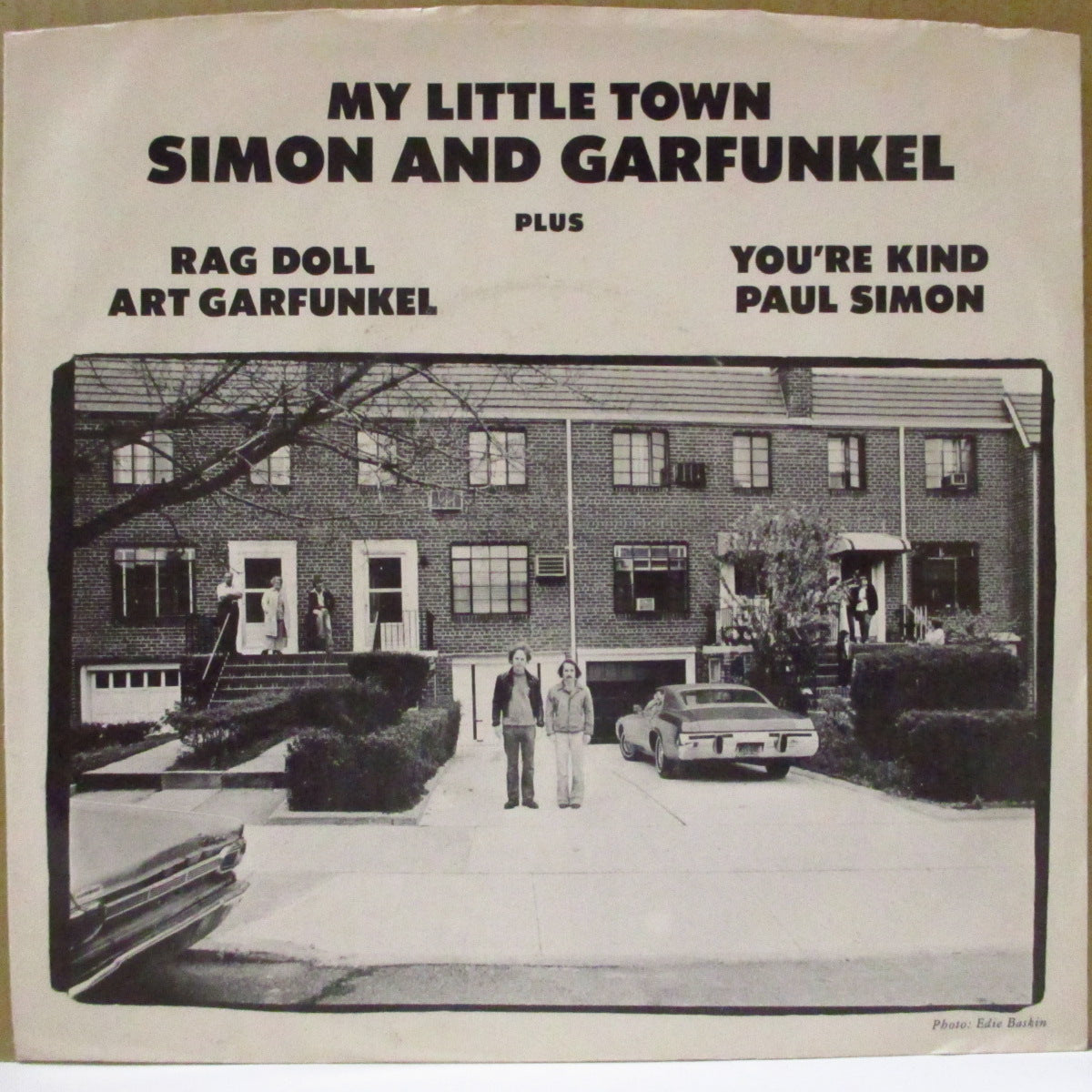 SIMON & GARFUNKEL (サイモン＆ガーファンクル)  - My Little Town +2 (US '75 オリジナル・ジャケ付き３曲入り 7インチ)全米9位を記録、哀愁美メロ・フォーキーAOR 名曲