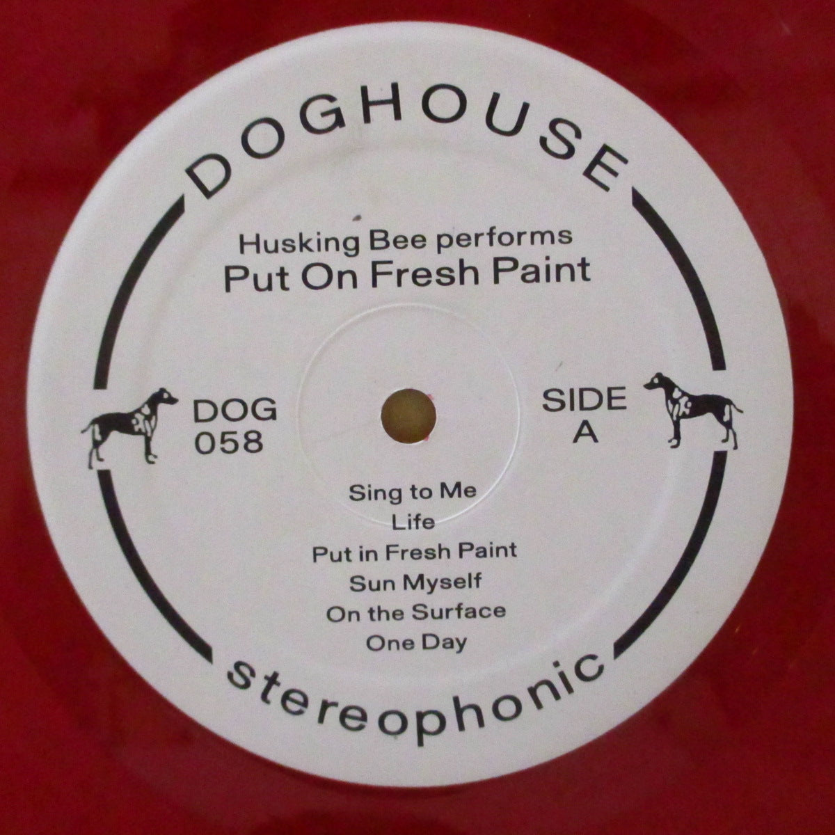 Husking Bee Put On Fresh Paint サイン入りレコード HUSKING BEE (ハスキング・ビー) - Put On Fresh Paint (US 限定「赤盤