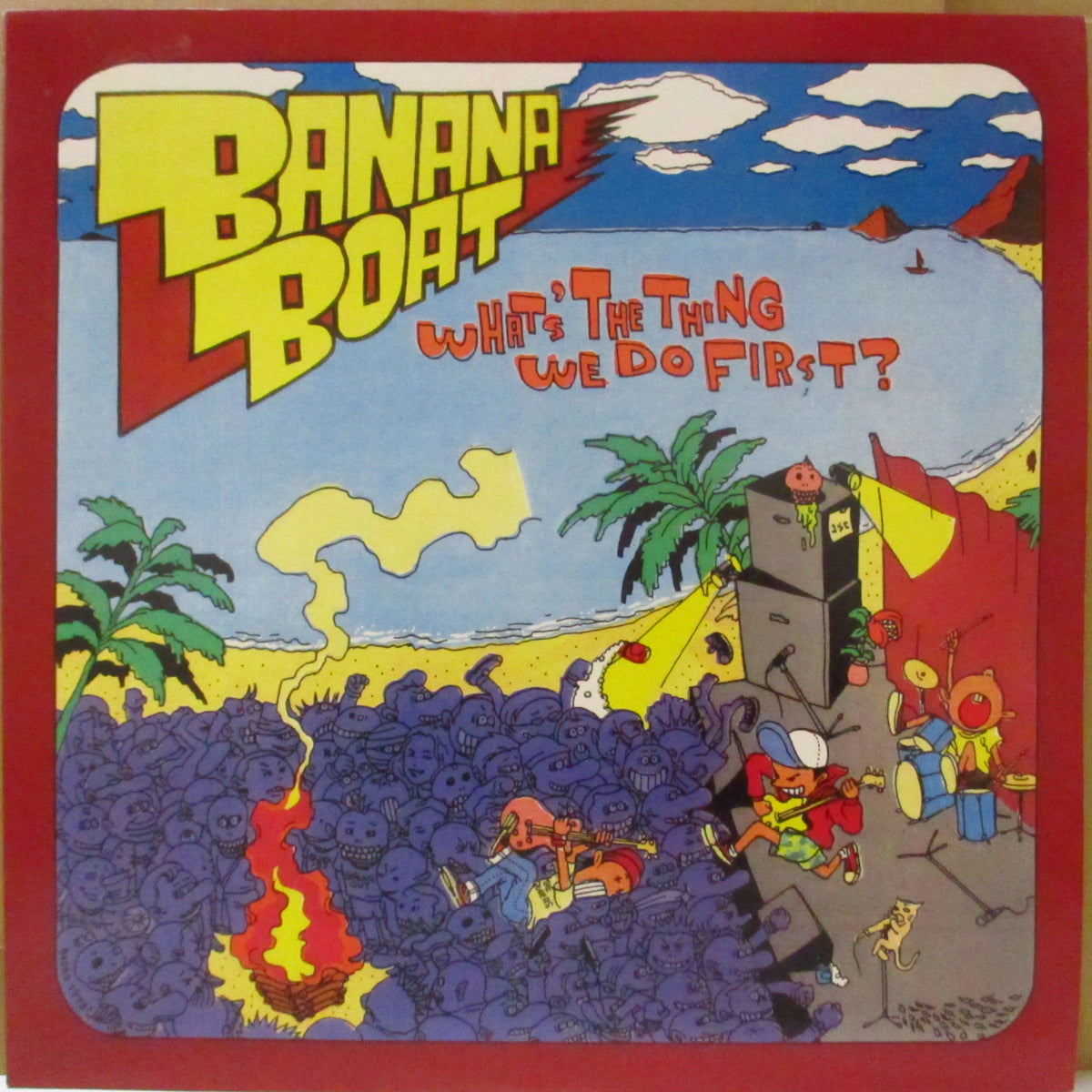BANANA BOAT (バナナ・ボート)  - What's The Thing We Do First? (Japan オリジナル LP+インサート) '99年唯一のアルバム