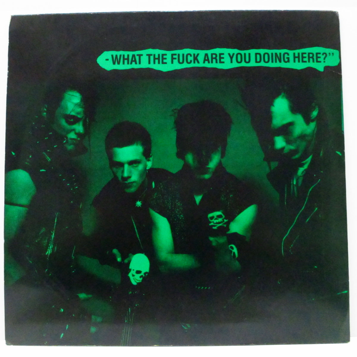 MISFITS (ミスフィッツ)  - If You Don't Know This Song... - What The Fuck Are You Doing Here? (US 限定「黒 / 緑ラベ」赤盤 LP)'81年ライブ！