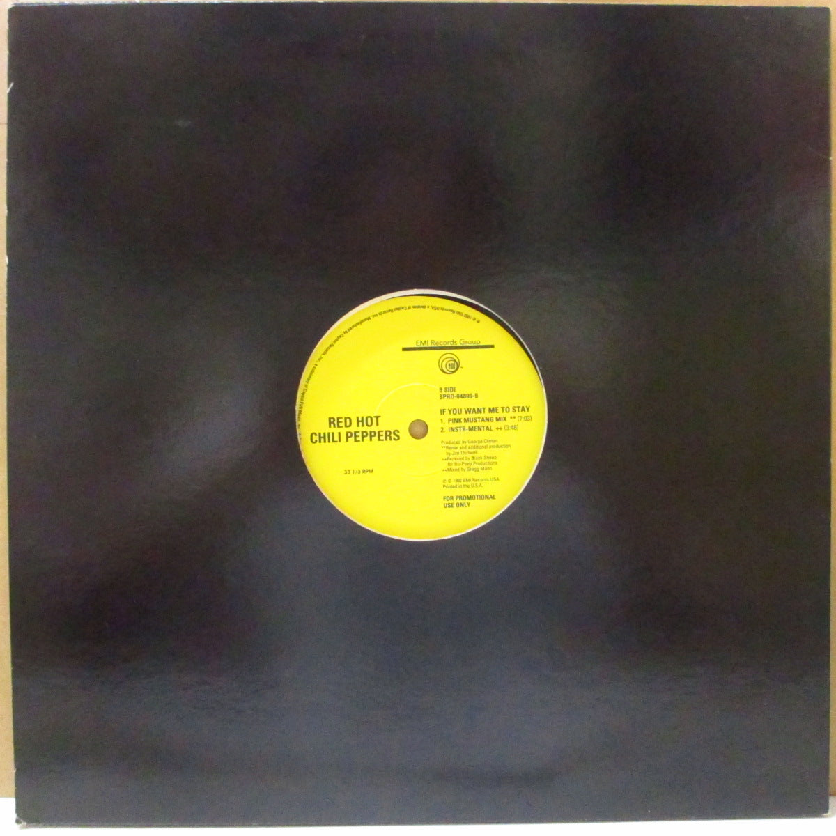 RED HOT CHILI PEPPERS (レッド・ホット・チリ・ペッパーズ)  - Higher Ground / If You Want Me To Stay (US '92 プロモ6曲入りEP 12インチ/レアステッカー付きダイカット光沢ジャケ)