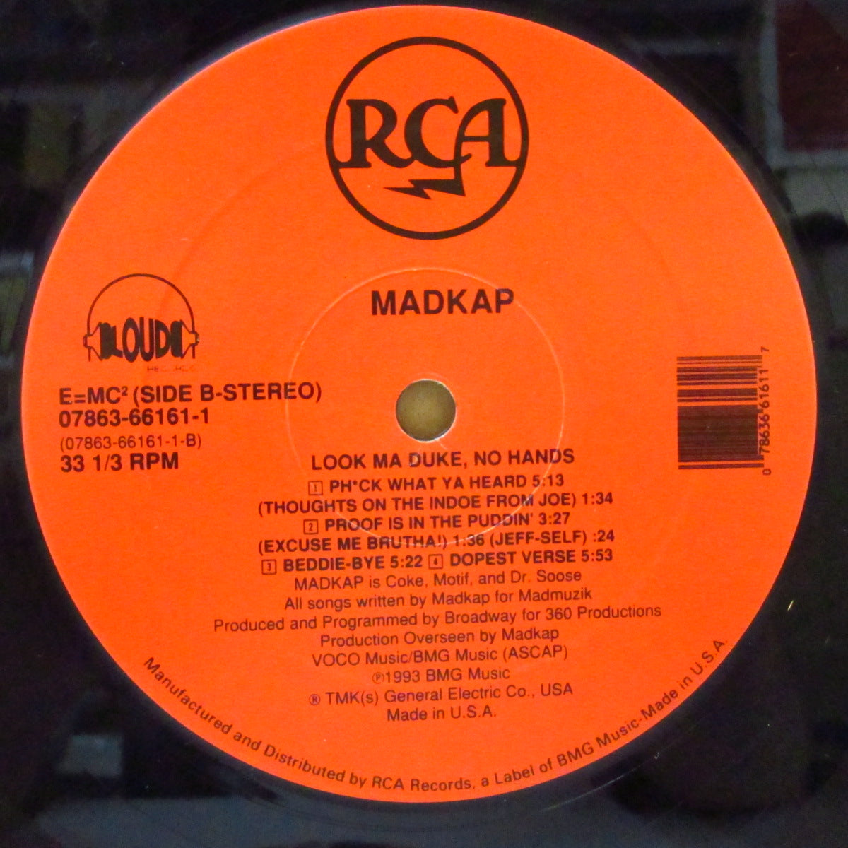 MAD KAP (マッド・キャップ)  - Look Me Duke, No Hands (US オリジナル LP) '93年唯一のアルバム