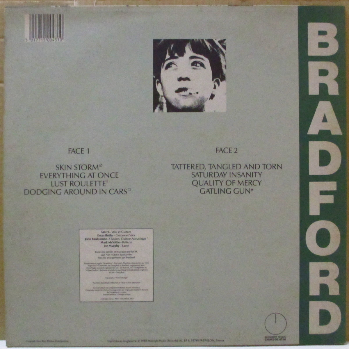 BRADFORD (ブラッドフォード)  - S.T. <Compilation> (France オリジナル LP) '88年コンピレーション