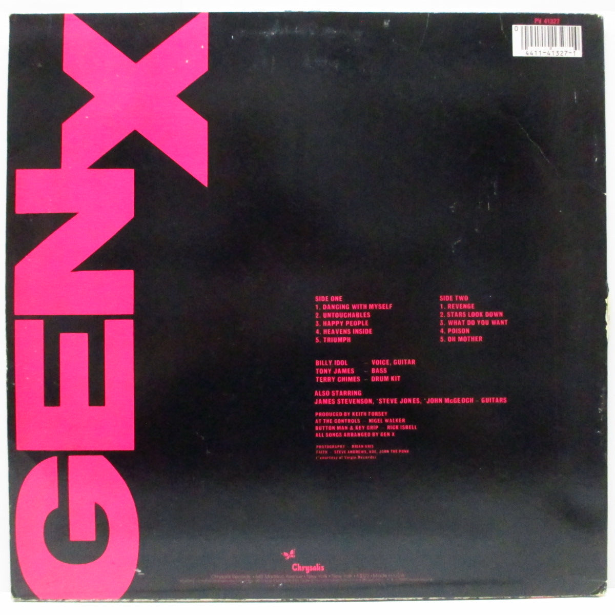 GENERATION X (GEN X) (ジェネレーション X)  - Kiss Me Deadly (US オリジナル「白/青ラベ」LP) '81年サード！