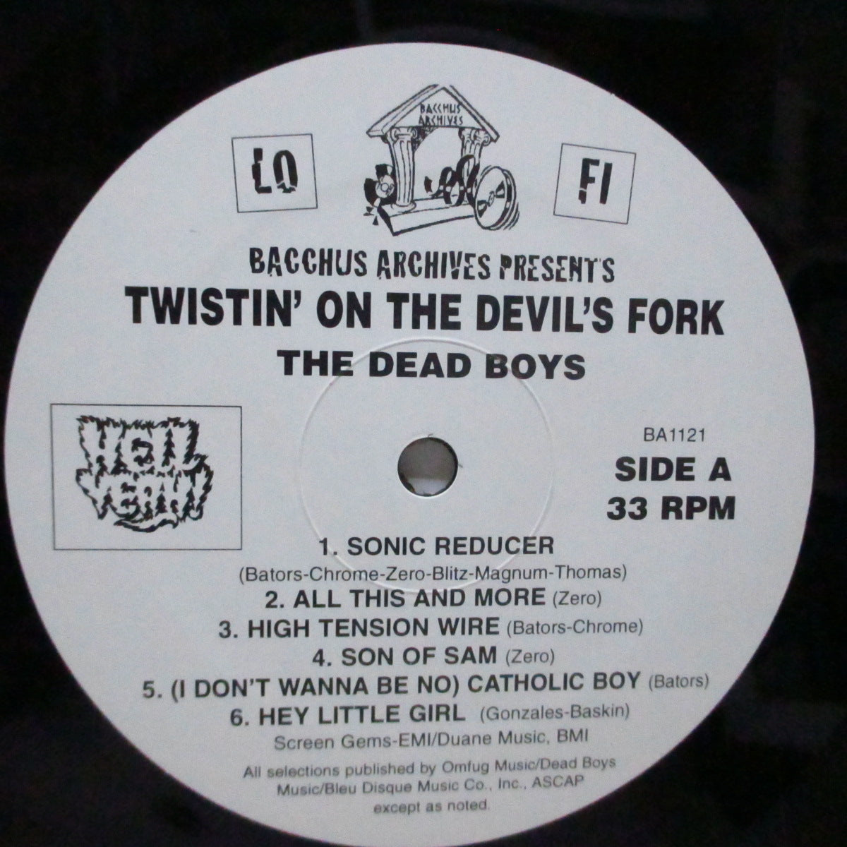 DEAD BOYS (デッド・ボーイズ)  - Twistin' On The Devil's Fork: Live At CBGB's 1977 & 1978 (US オリジナル LP )