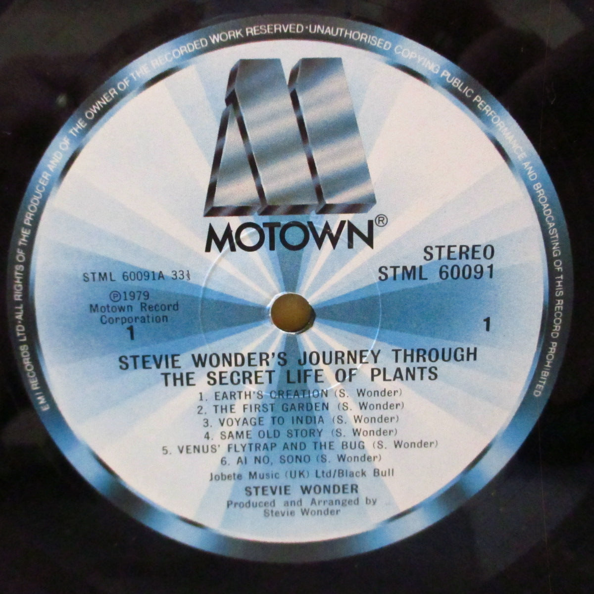 STEVIE WONDER (スティーヴィー・ワンダー)  - Journey Through The Secret Life Of Plants (UK '79 オリジナル LPx2枚組/エンボス点字有り3面見開きジャケ)名作サントラ