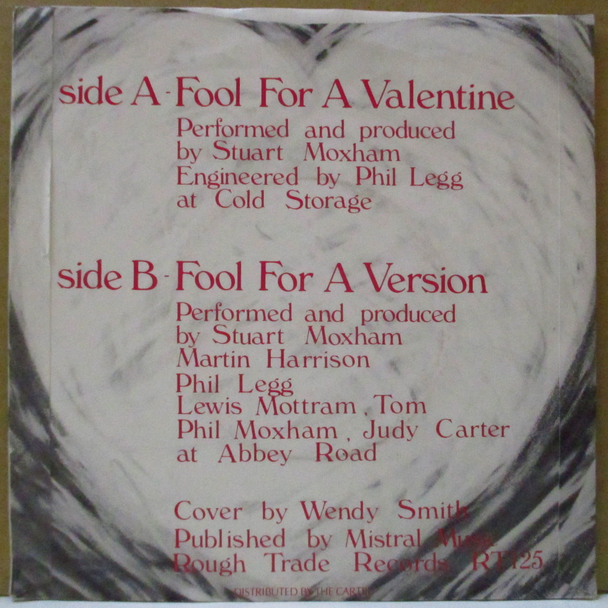 GIST, THE (ザ・ジスト)  - Fool For A Valentine (UK オリジナル 7インチ+光沢ソフト紙ジャケ)