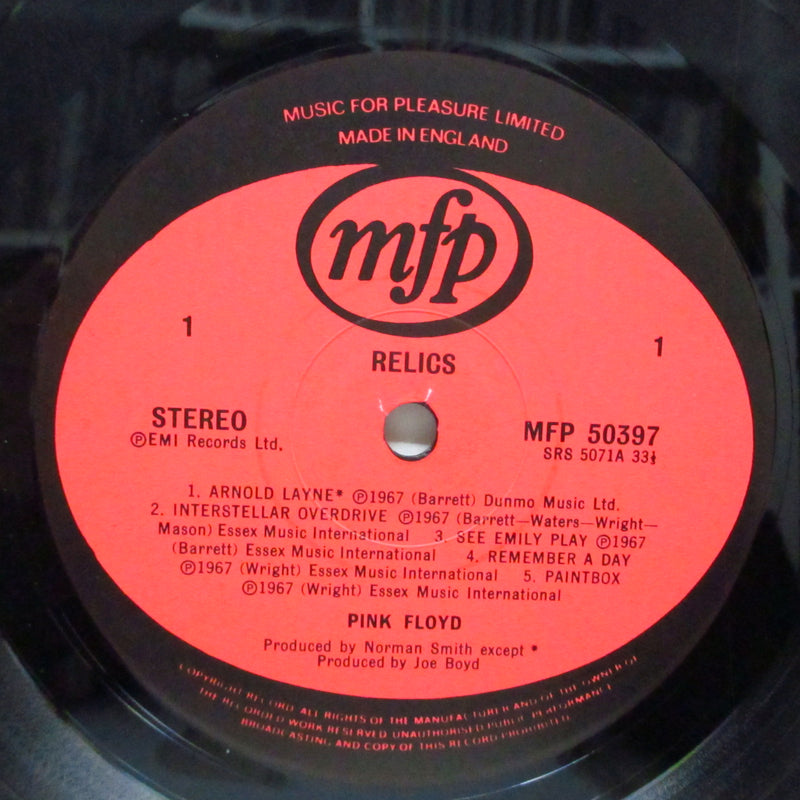 PINK FLOYD (ピンク・フロイド)  - Relics (UK '78 再発 ステレオ LP+表面コーティングジャケ/MFP 50397)