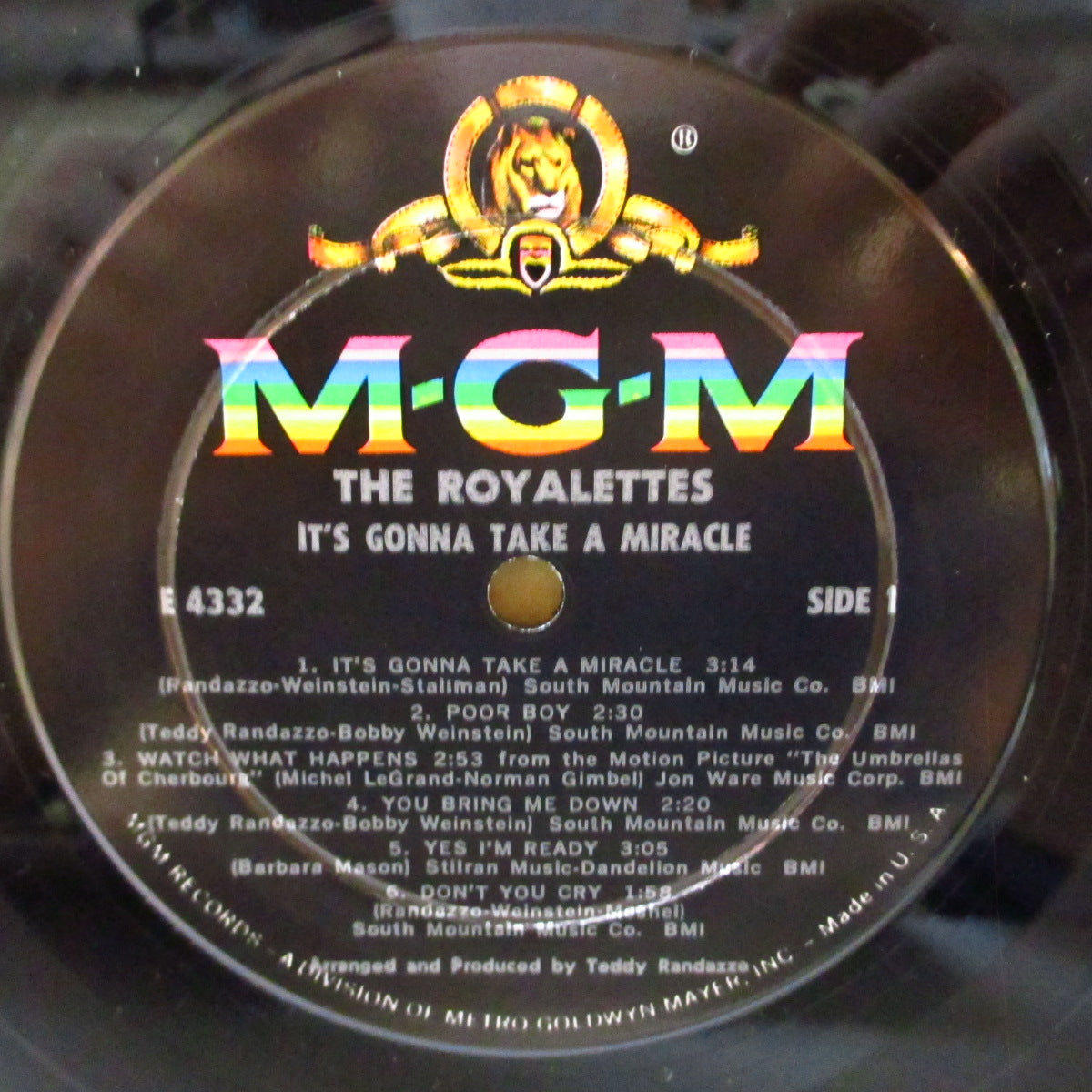ROYALETTES, THE (ザ・ロイヤレッツ)  - It's Gonna Take A Miracle (US '65 オリジナル・モノラル LP/宣伝ステッカー付きジャケ) 名作デビュー・アルバム