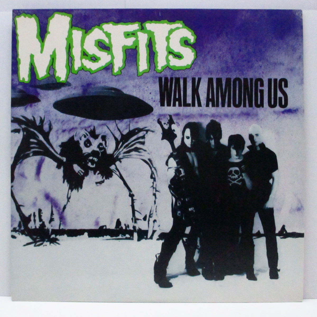 MISFITS (ミスフィッツ)  - Walk Among Us (US '88 正規再発「黄ラベ」LP+インナー、紫ジャケ/ 9 25756-1) '82年ファースト！