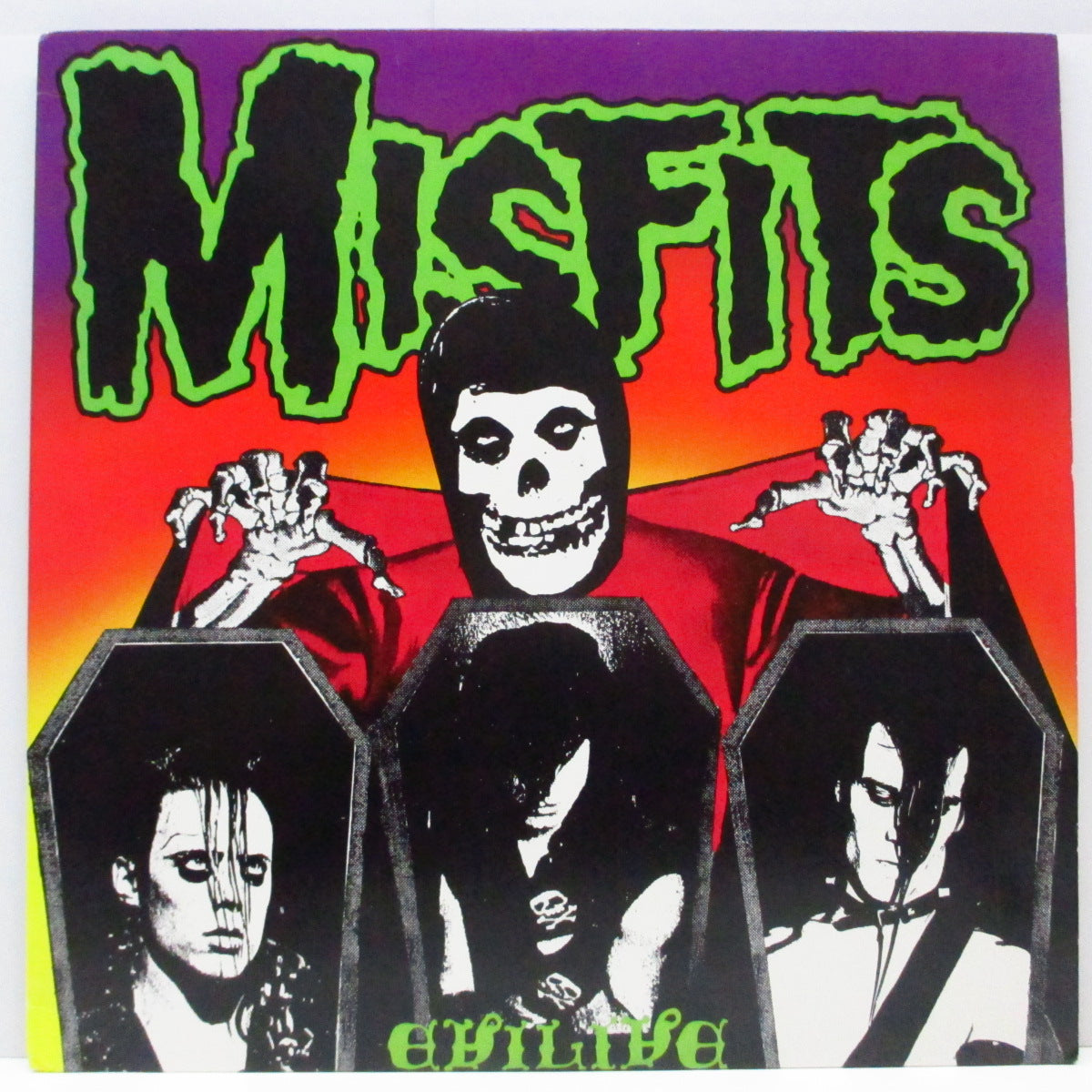 MISFITS (ミスフィッツ)  - Evilive (US '89 正規再発「Evilive Music」出版ラベ LP ) 近年稀な美品！