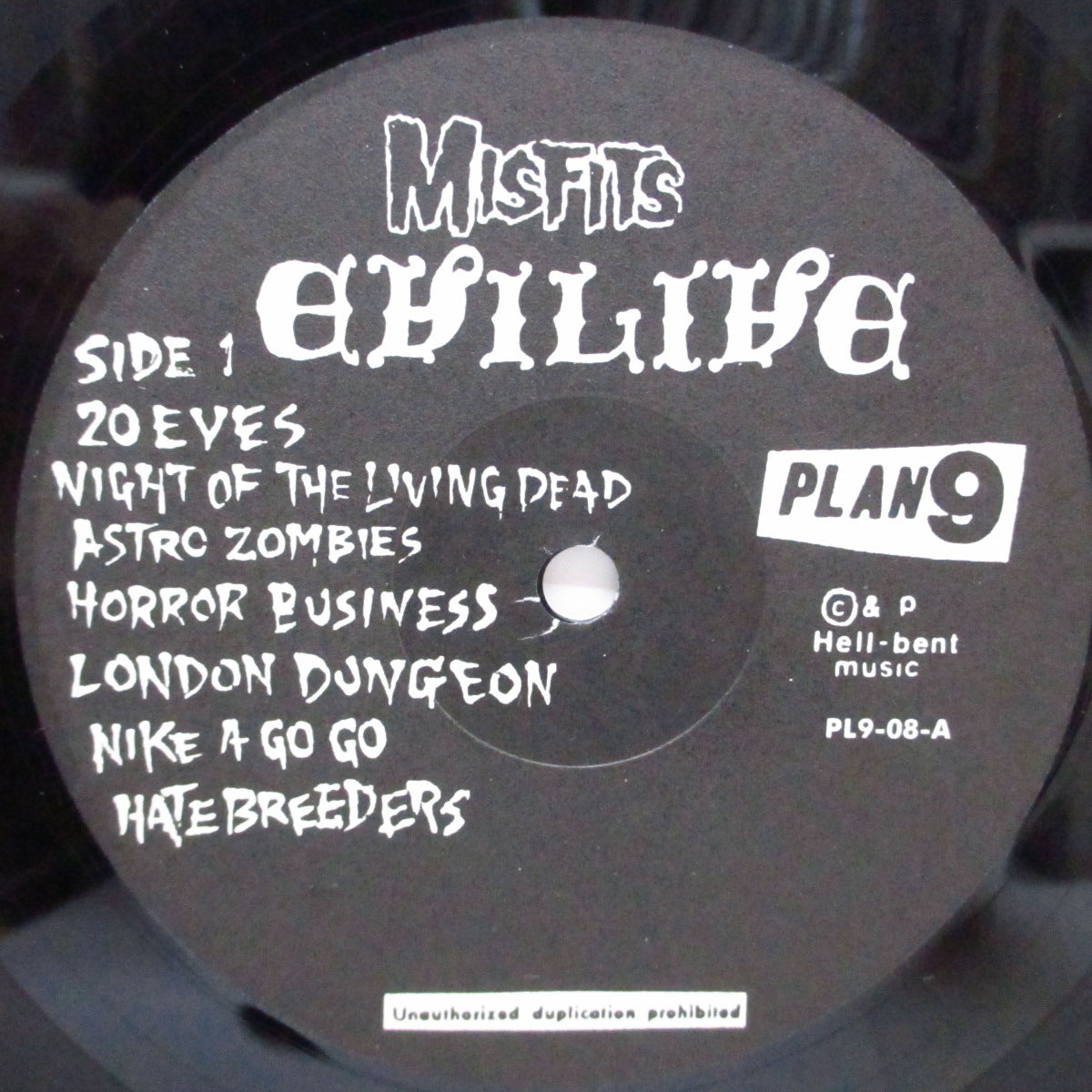 MISFITS (ミスフィッツ)  - Evilive (US '97 正規再発「CAROLINE」ラベ LP ) '81年11〜12月ライブ !