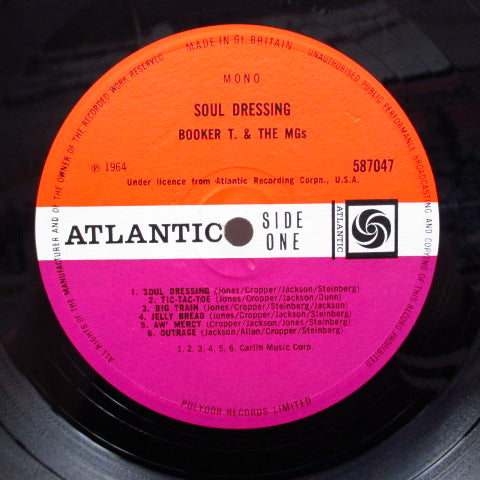 BOOKER T. & THE MG’S - Soul Dressing (UK 60's Reissue Mono LP/CS)
