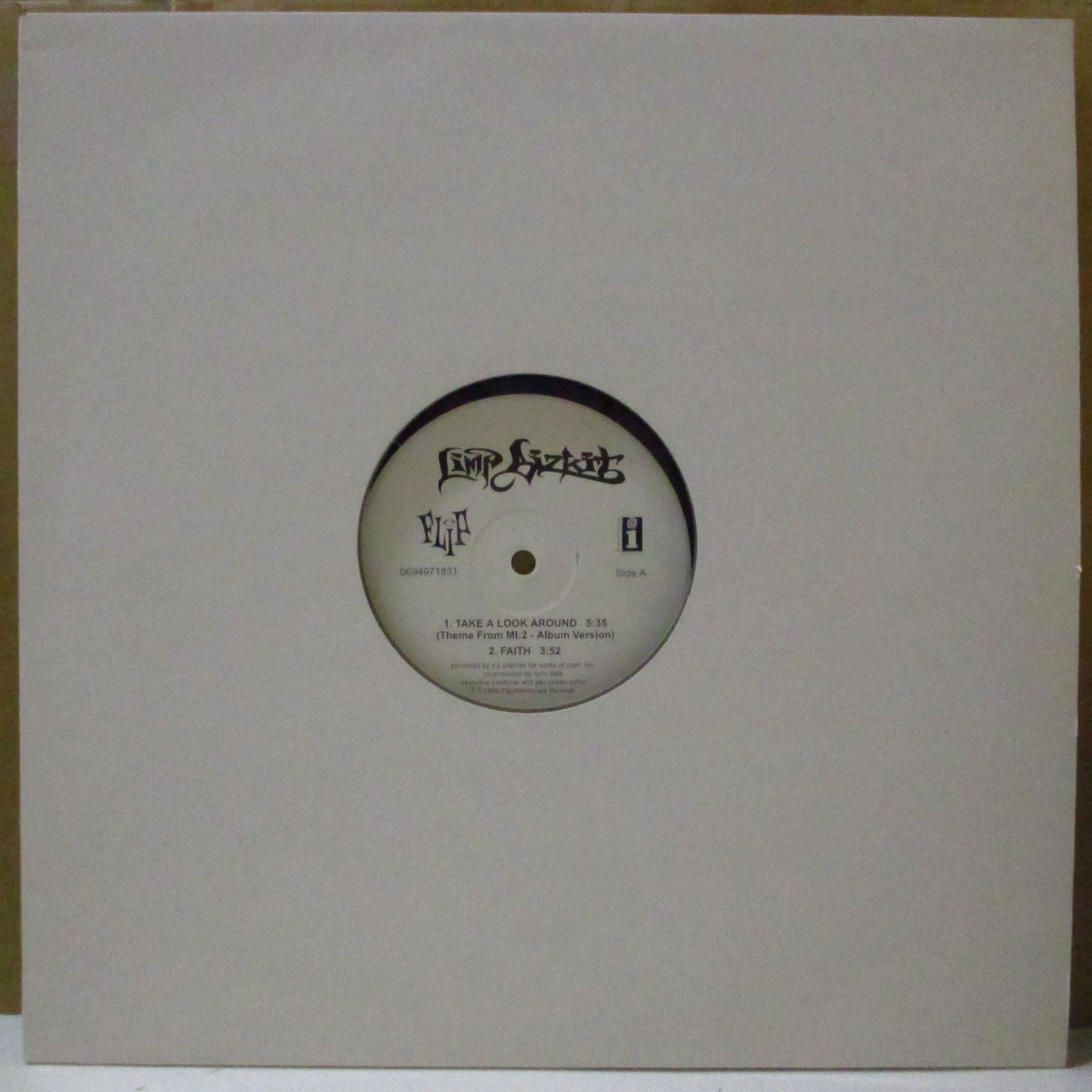 LIMP BIZKIT (リンプ・ビズキット)  - Take A Look Around +2 (UK '99 オリジナル3曲入り 12インチ/ダイカット・ジャケ)