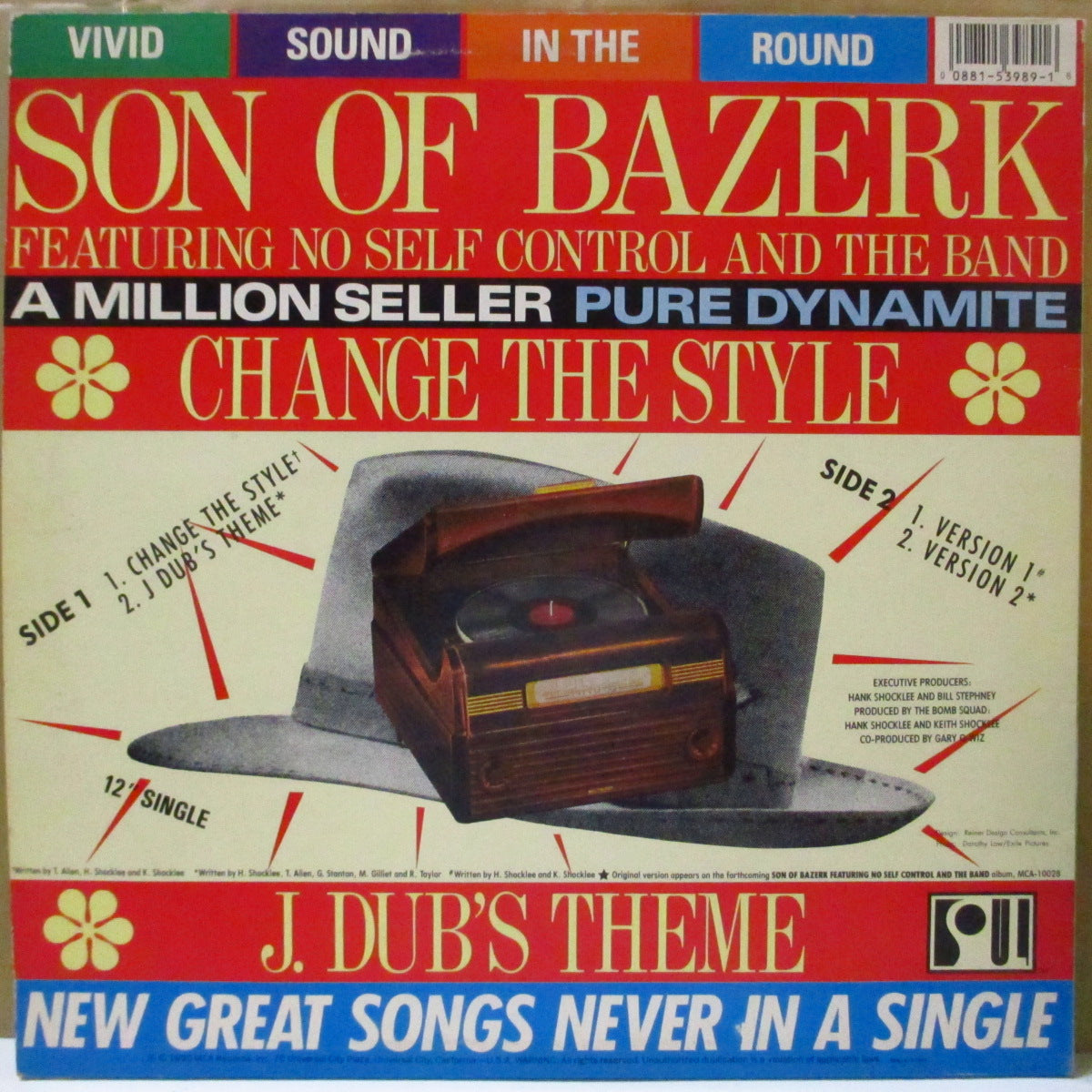 SON OF BAZERK Featuring NO SELF CONTROL AND THE BAND (サン・オブ・バザーク / ノー・セルフ・コントロール)  - Change The Style (US '90 オリジナル4曲入り 12インチ)