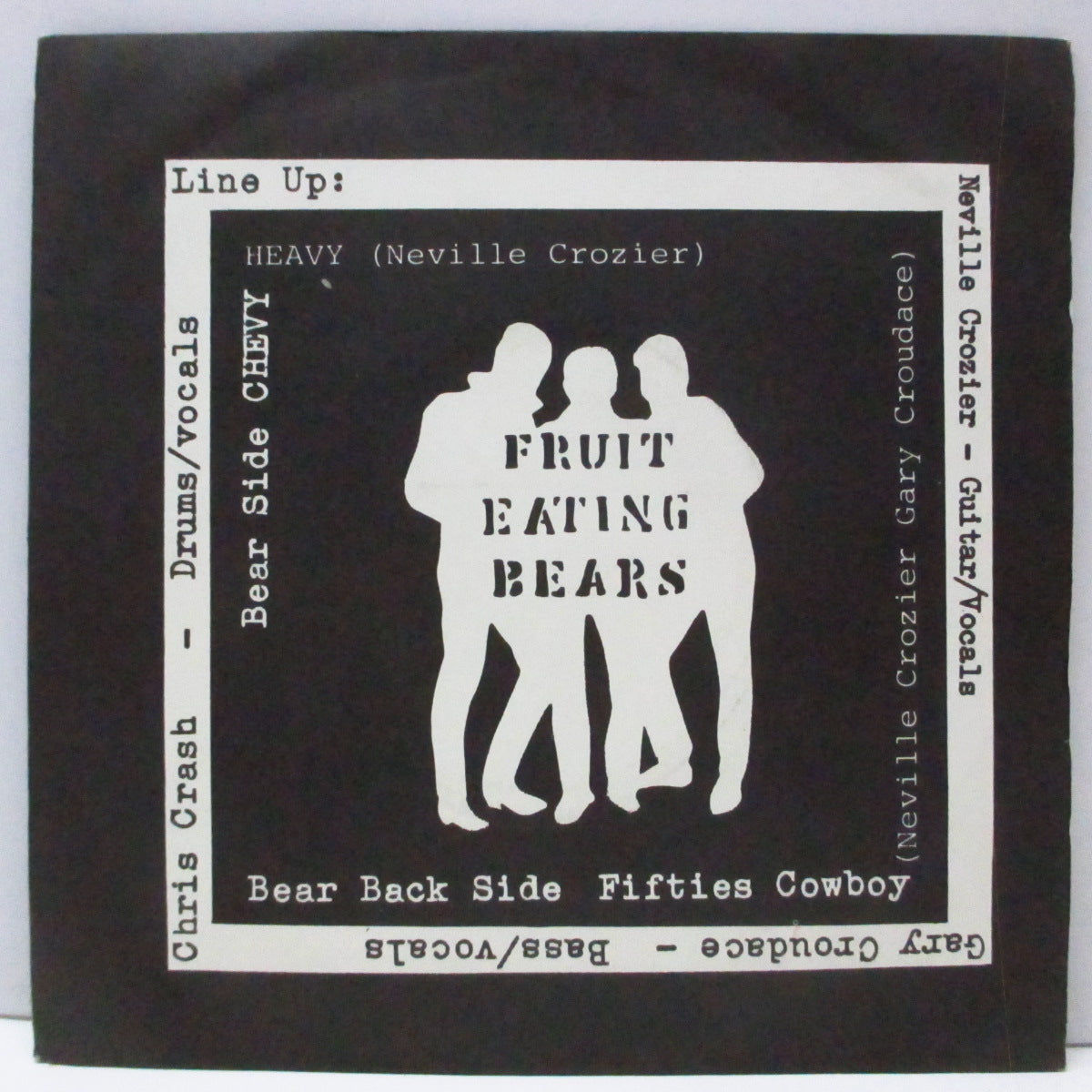 FRUIT EATING BEARS (フルーツ・イーティング・ベアーズ)  - Chevy Heavy (UK オリジナル 7"/マットソフト紙折り返しジャケ) '78年ファースト、近年稀な美品！