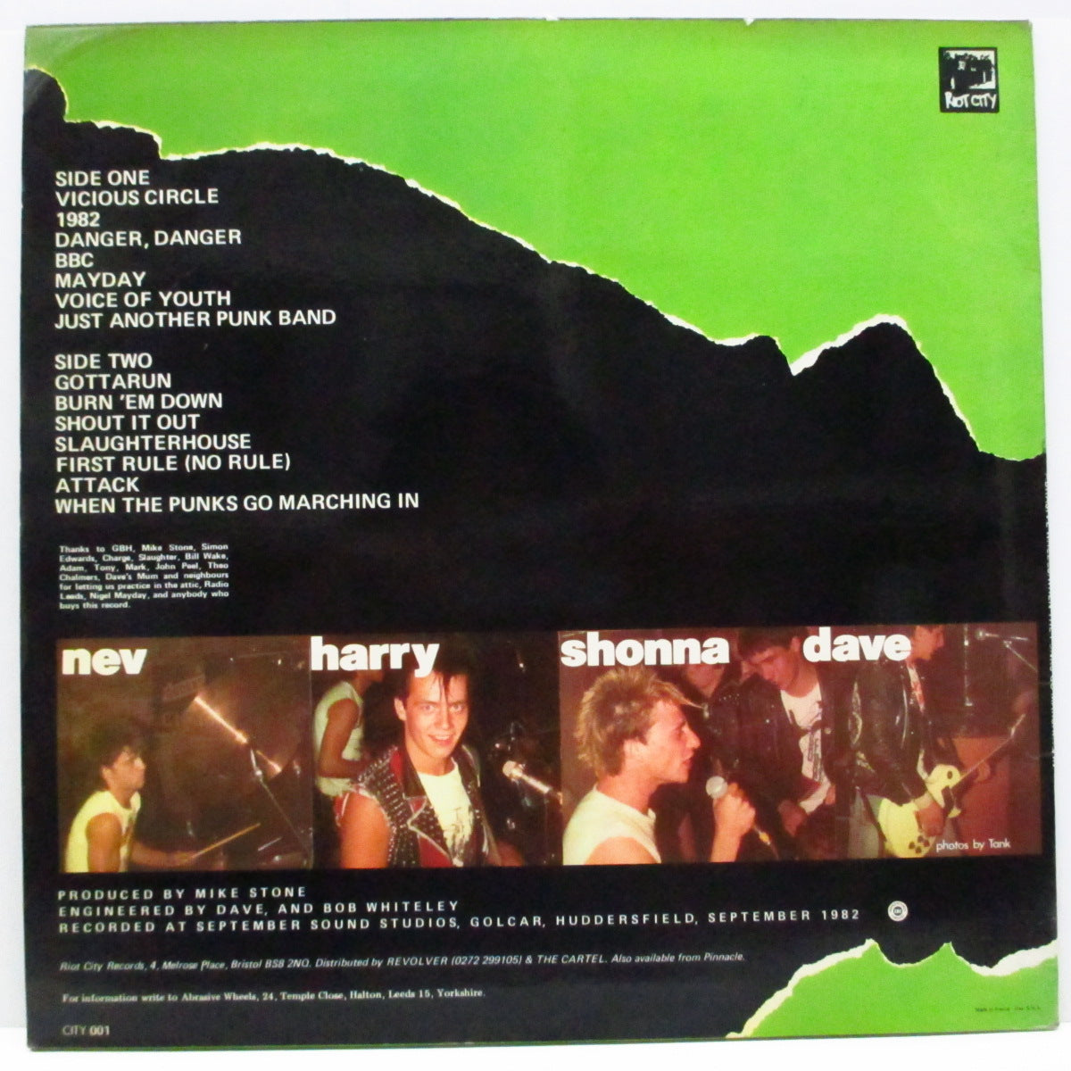 ABRASIVE WHEELS (アブレシブ・ホイールズ)  - When The Punks Go Marching In! (UK オリジナル LP/両面コーティングジャケ) '82年ファースト！