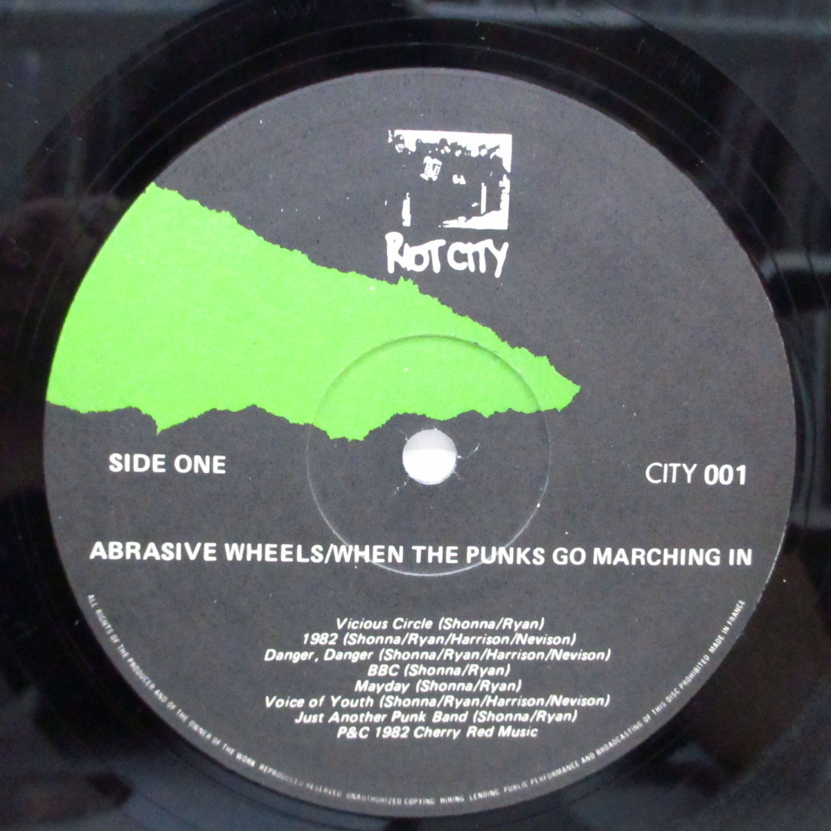ABRASIVE WHEELS (アブレシブ・ホイールズ)  - When The Punks Go Marching In! (UK オリジナル LP/両面コーティングジャケ) '82年ファースト！