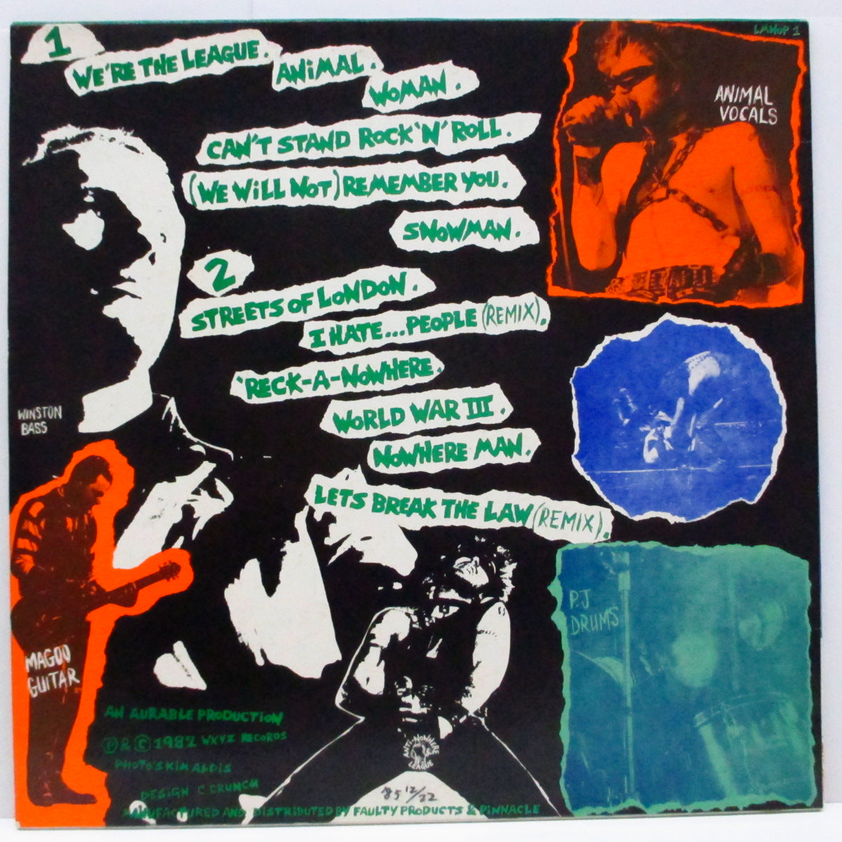 ANTI-NOWHERE LEAGUE (アンチ‐ノーウェア・リーグ)  - We Are...The League (UK '82 再発「歌詞修正」LP) '82年ファースト！