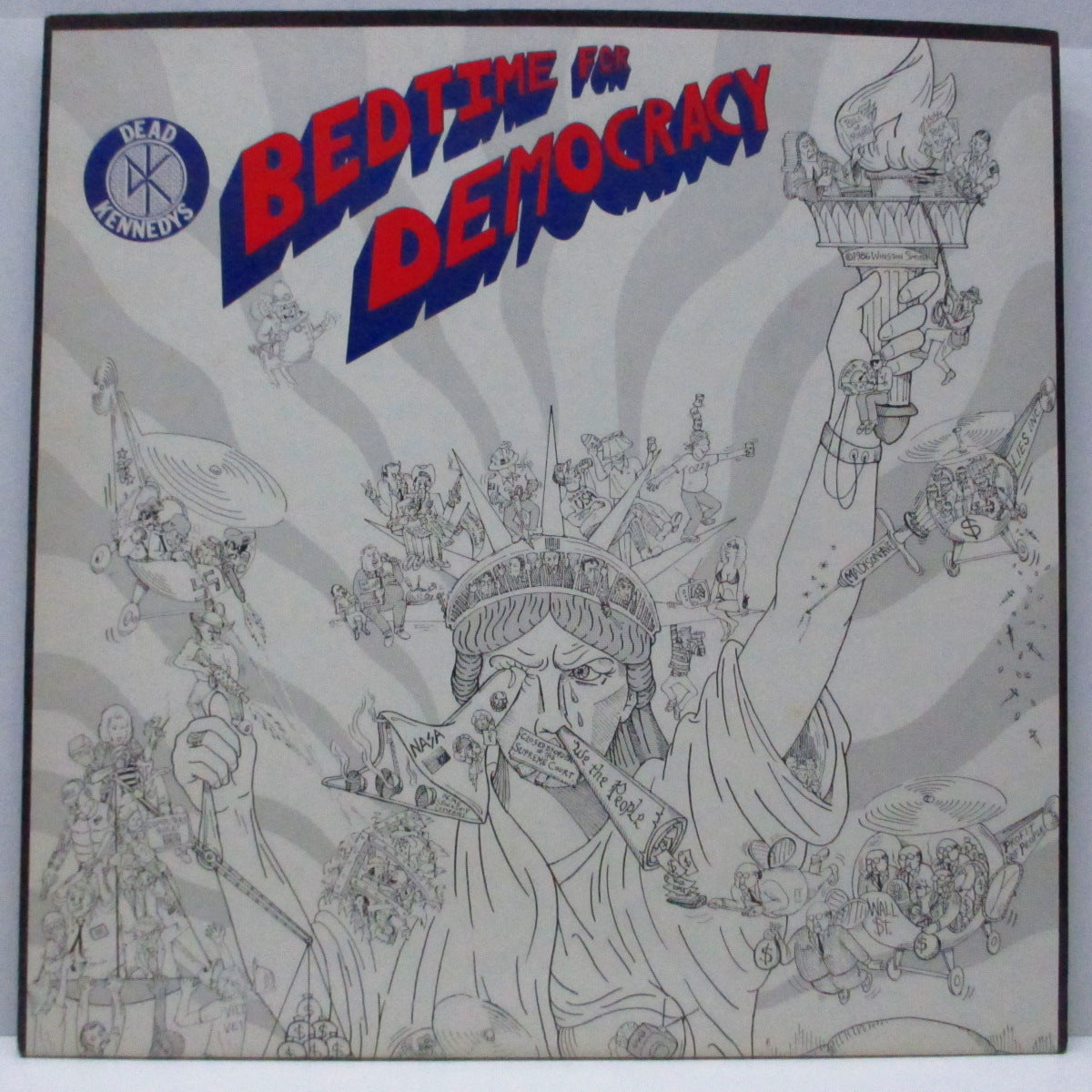 DEAD KENNEDYS (デッド・ケネディーズ)  - Bedtime For Democracy (UK オリジナル LP+新聞「Fuck Facts」第1号付/見開ジャケ）'86年4枚目＆ラスト！